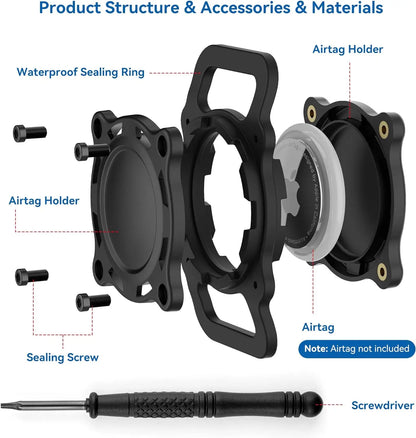Premium Waterproof Airtag Holder for Dog Collars - Shockproof, Ultra-Durable Plastic and Silicone Protective Case