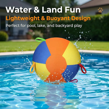 18-Inch PVC Geometric Herding Ball Toy for Dogs - Durable, Bite-Resistant Design with Reinforced Stitching, Ideal Gift for Medium Dogs and Horses, Dual-Layer Construction