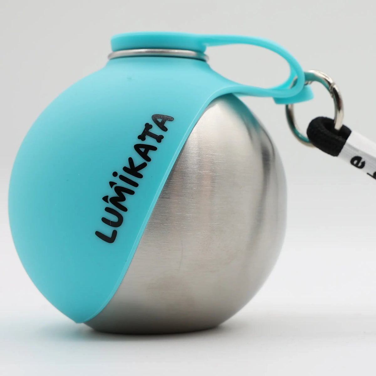 Lumikata 2-in-1 Portable Dog Water Bottle - 10oz Stainless Steel with Silicone Foldable Bowl, Leak-Proof Design for Small Dogs and Pet Feeding Supplies
