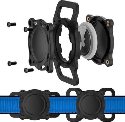 Premium Waterproof Airtag Holder for Dog Collars - Shockproof, Ultra-Durable Plastic and Silicone Protective Case