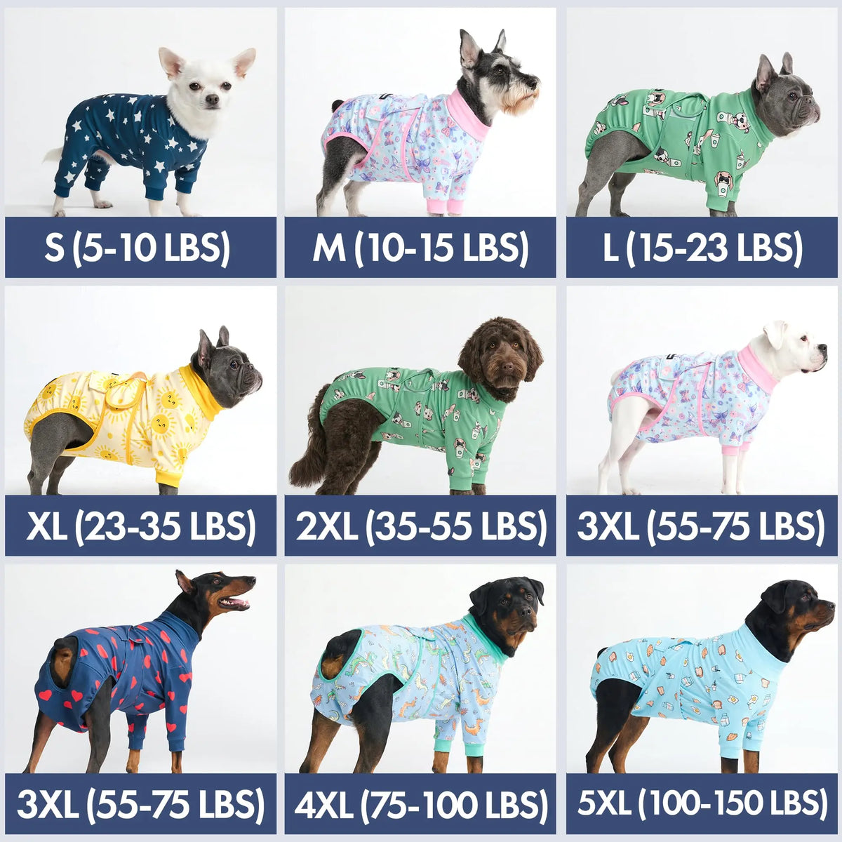 Spark Paws Dog Recovery Suit - Post-Surgery Onesie for Dogs, Anti-Lick Abdominal Wound Protector, Soft Alternative to Cone for Spay/Neuter Recovery, Donut Pattern, Size Small