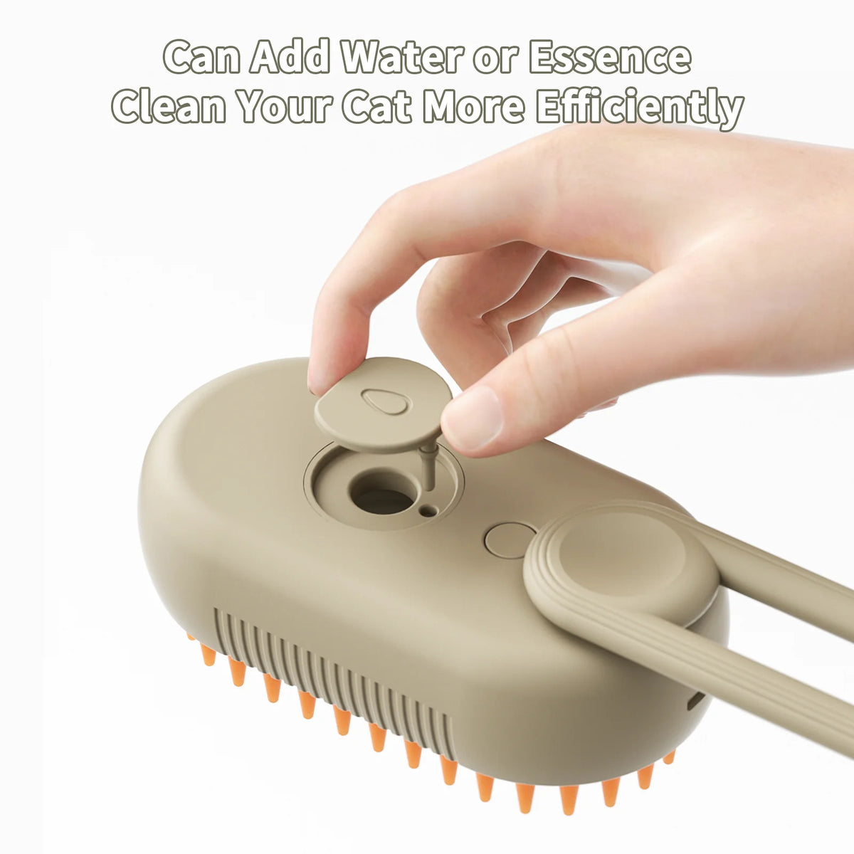 3-in-1 Self-Cleaning Steam Grooming Brush for Efficient Removal of Loose Undercoat in Long and Short Haired Pets