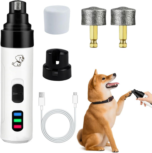 2026 Advanced Silent Dog Nail Clippers and Grinder - Painless Electric Pet Nail Trimmer for Cats and Dogs of All Breeds and Sizes