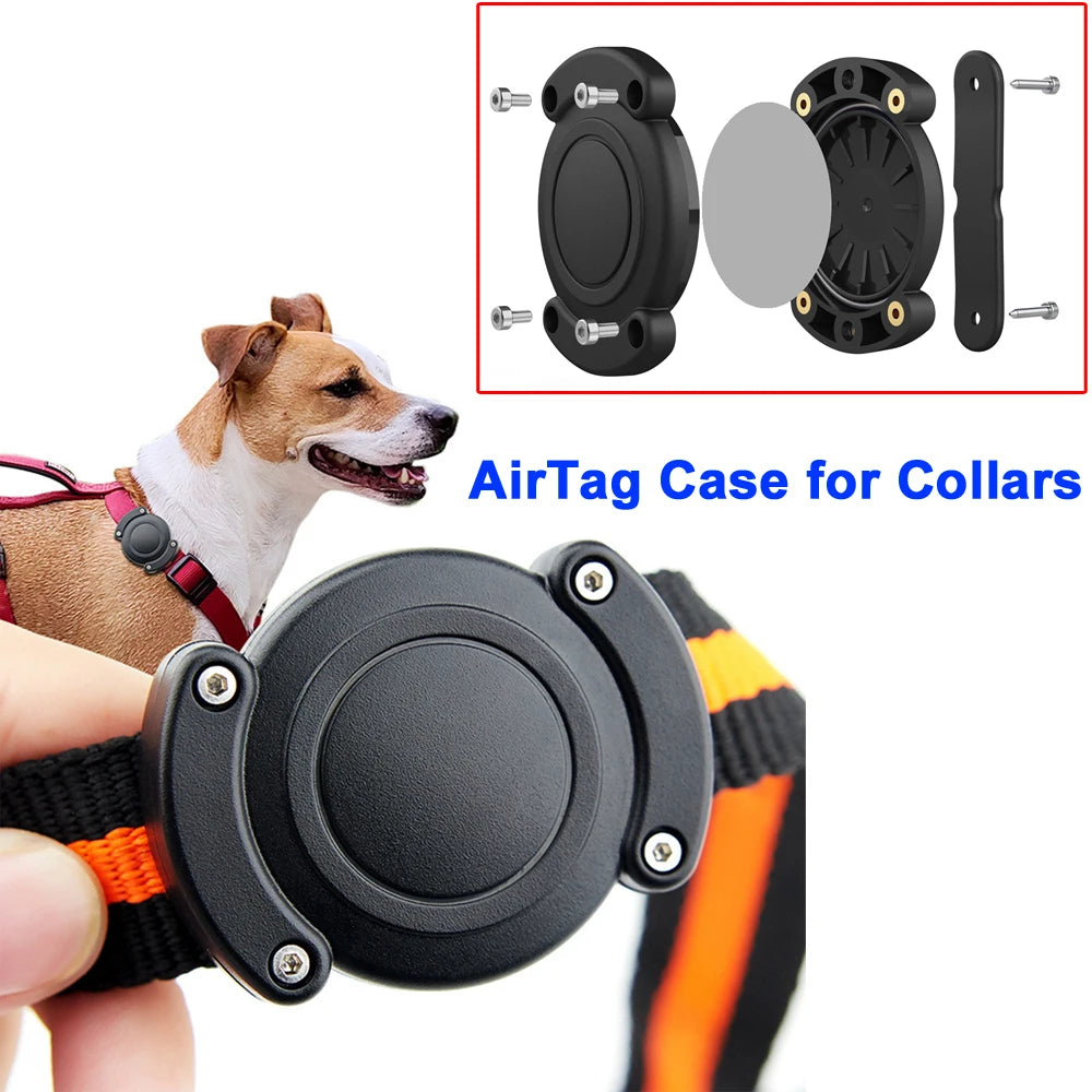 Waterproof and Dustproof Protective Case for Airtag GPS Tracker - Compatible Holder for Pet Collars (Dogs and Cats)