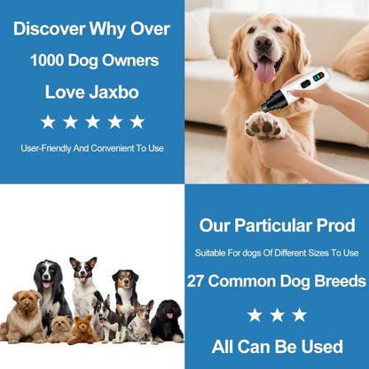 2026 Advanced Silent Dog Nail Clippers and Grinder - Painless Electric Pet Nail Trimmer for Cats and Dogs of All Breeds and Sizes