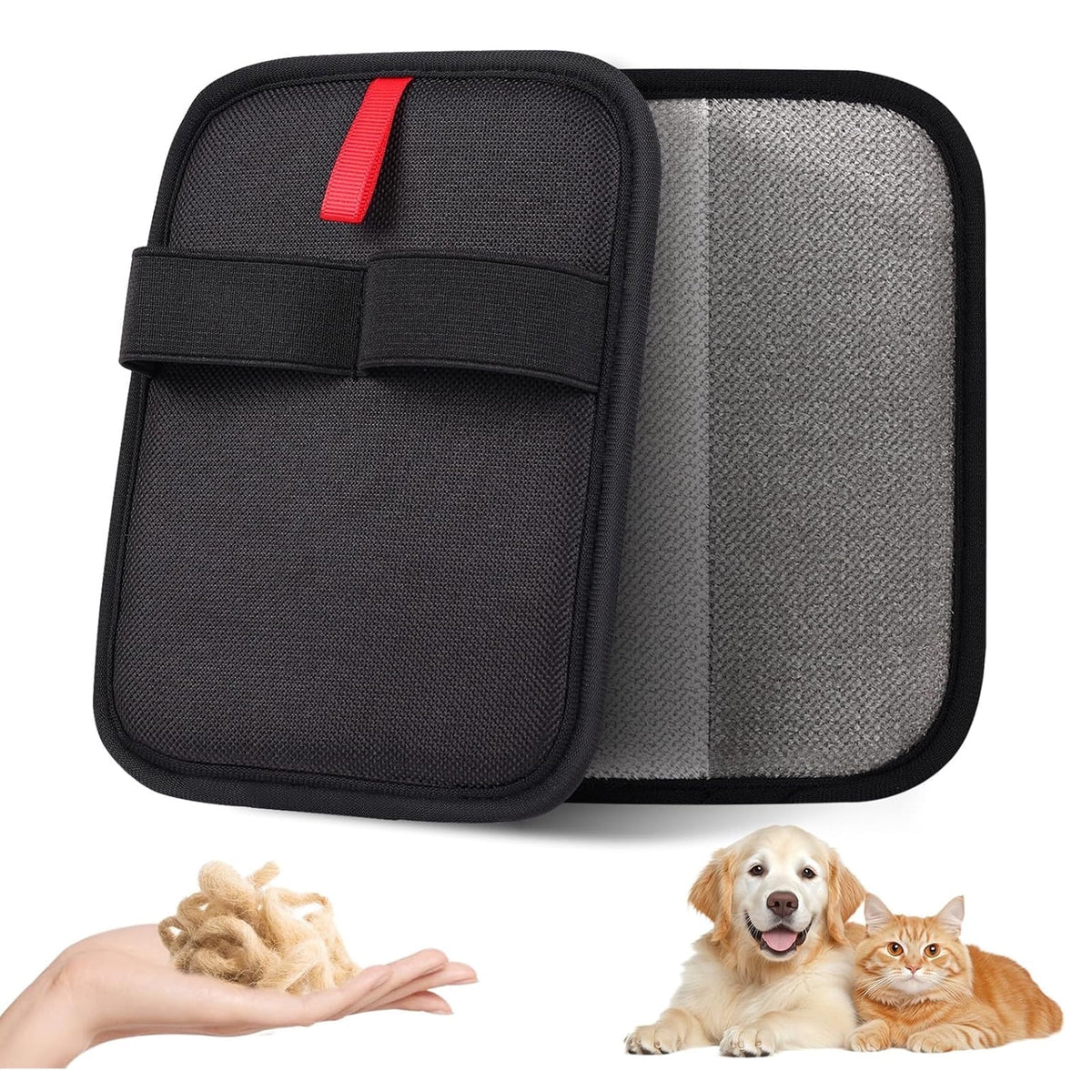 Pet Hair Removal Glove, Newly Upgraded Reusable Electrostatic Pet Hair Gloves, Pet Hair Remover Tool for Clothing, Couch, Carpet, Car Seat-1 Pcs
