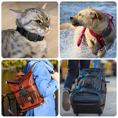 Waterproof and Dustproof Protective Case for Airtag GPS Tracker - Compatible Holder for Pet Collars (Dogs and Cats)
