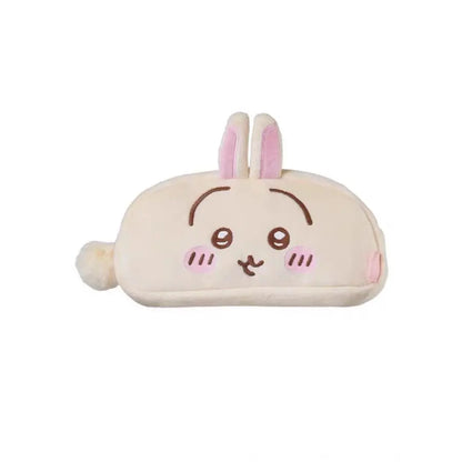 Large-Capacity Plush Pencil Case Featuring Cat, Rabbit, and Hamster Designs - Ideal Gift for Friends and Essential Desk Supplies for School and Office