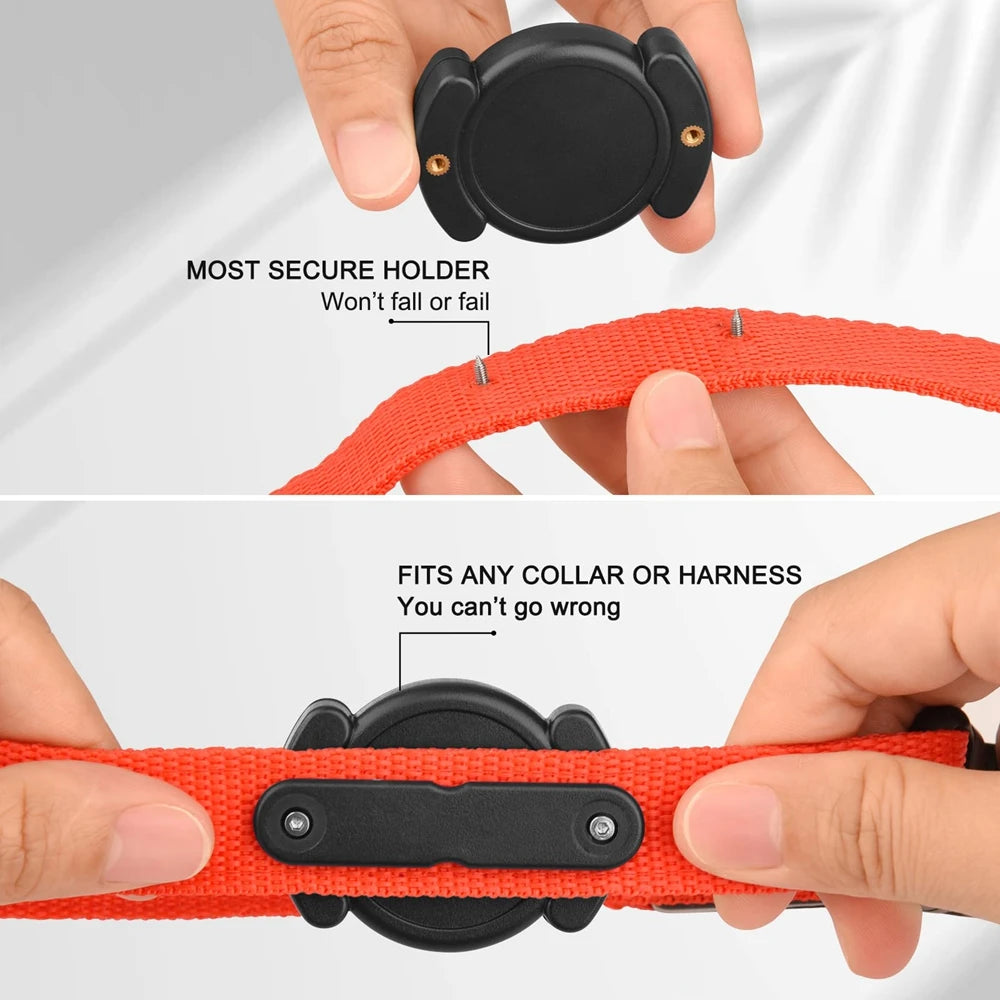 Waterproof and Dustproof Protective Case for Airtag GPS Tracker - Compatible Holder for Pet Collars (Dogs and Cats)