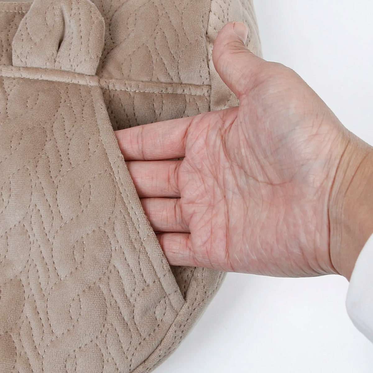 Khaki Quilted Pet Carrier Backpack with Concealed Front Storage, Breathable Fabric, Adjustable Straps, and Enhanced Portability for Small to Medium Dogs and Cats, Ideal for Outdoor Travel and Walks